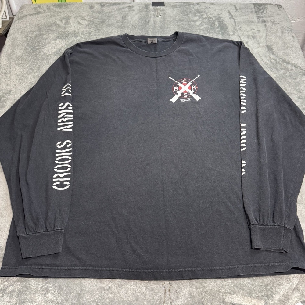 VTG Y2K Crooks Castles Crooks Arm Co. Graphic Longsleeve Shirt Mens 3XL FITS 2XL
